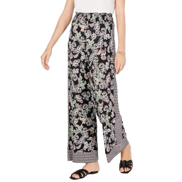 Floral Wide Leg Pants - Picture 3 of 5